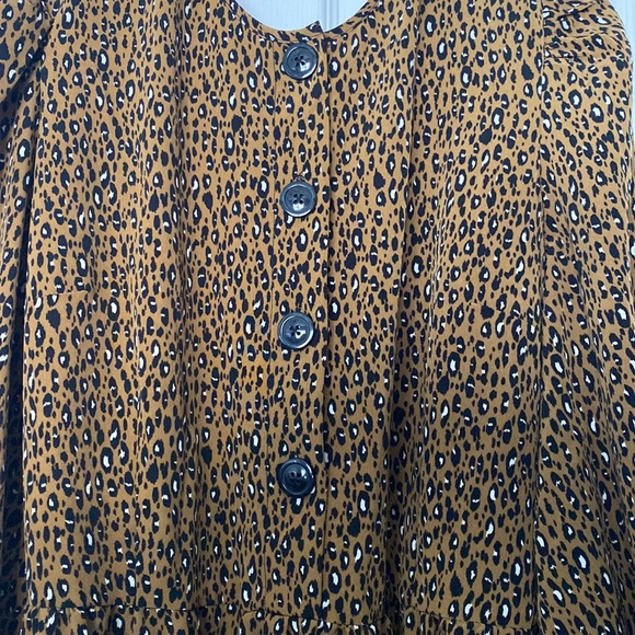 Who What Wear cheetah print dress - Picture 3 of 4